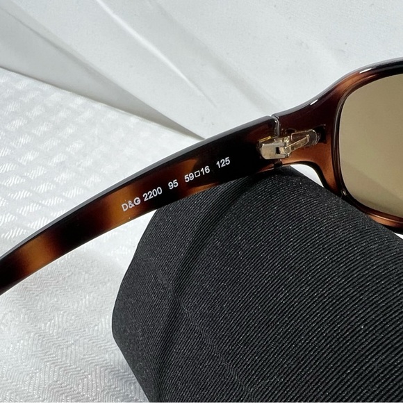 5022: D&G 2200 95 Tortoise Y2K Sunglasses Made in Italy main image 7